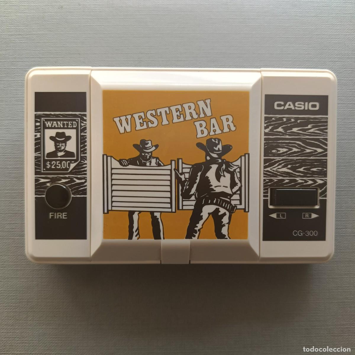 Videojuegos y Consolas: CASIO GAME & WATCH CG-300 WESTERN BAR NEAR MINT CONDITION FULL WORKING ORDER!