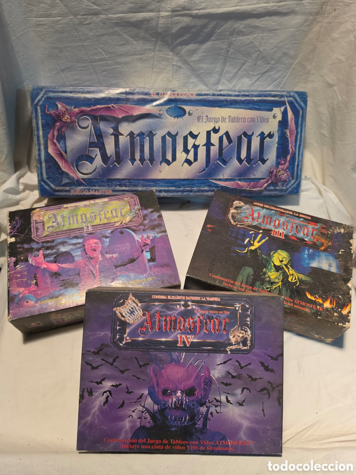 Videojuegos y Consolas: ATMOSFEAR. I, II, III, IV. EL JUEGO DE TABLERO CON VIDEO. A&Ntilde;OS 90.