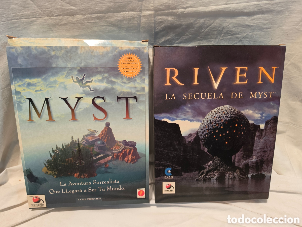 Videojuegos y Consolas: MYST Y RIVER. CYAN PRODUCTION. 2 JUEGOS A&Ntilde;OS 90.