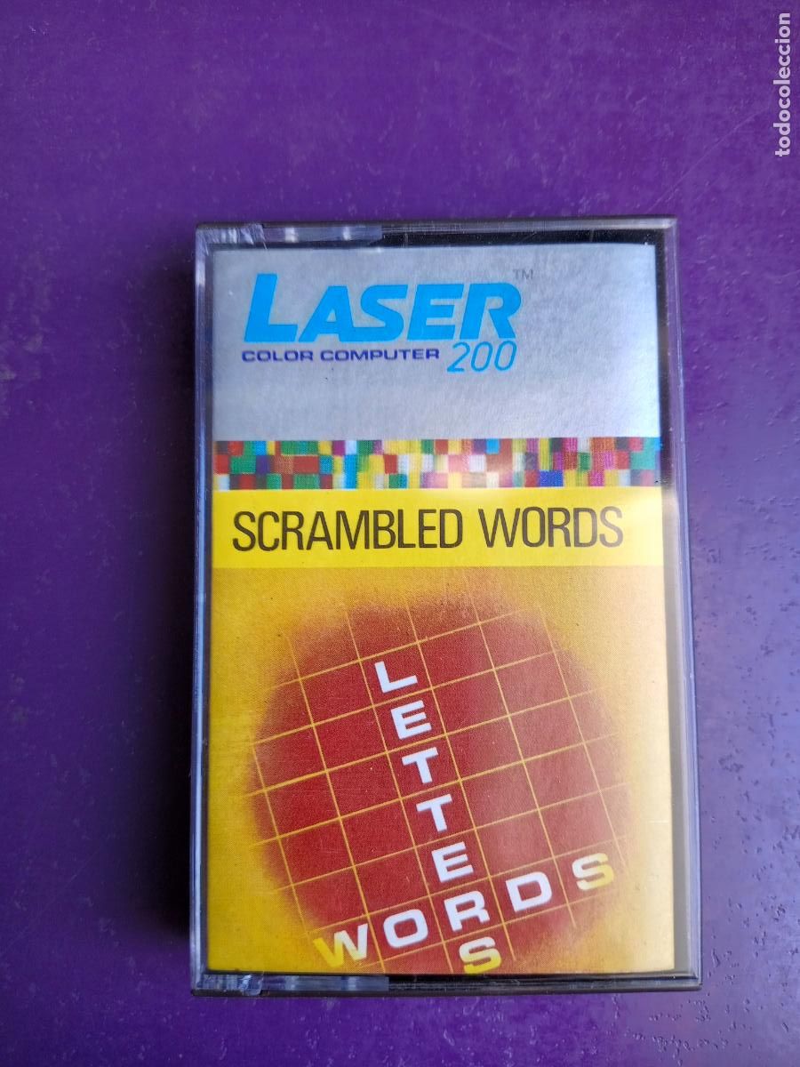 Videojuegos y Consolas: LASER 200 - VIDEOJUEGO VINTAGE 16K - CASETE SIN USO - EN INGLES - SCRAMBLED WORDS