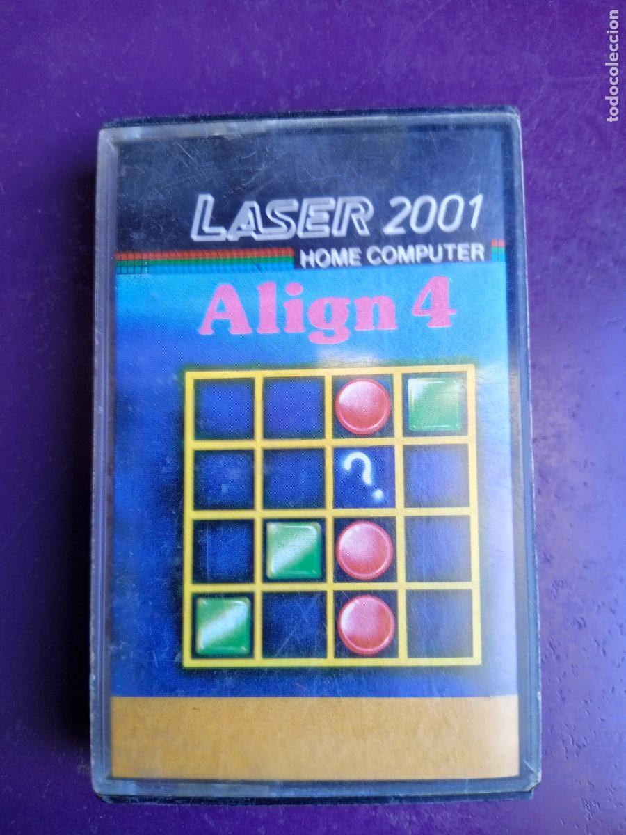 Videojuegos y Consolas: LASER 2001 - VIDEOJUEGO VINTAGE 16K - CASETE SIN USO - EN INGLES - ALIGN 4 -