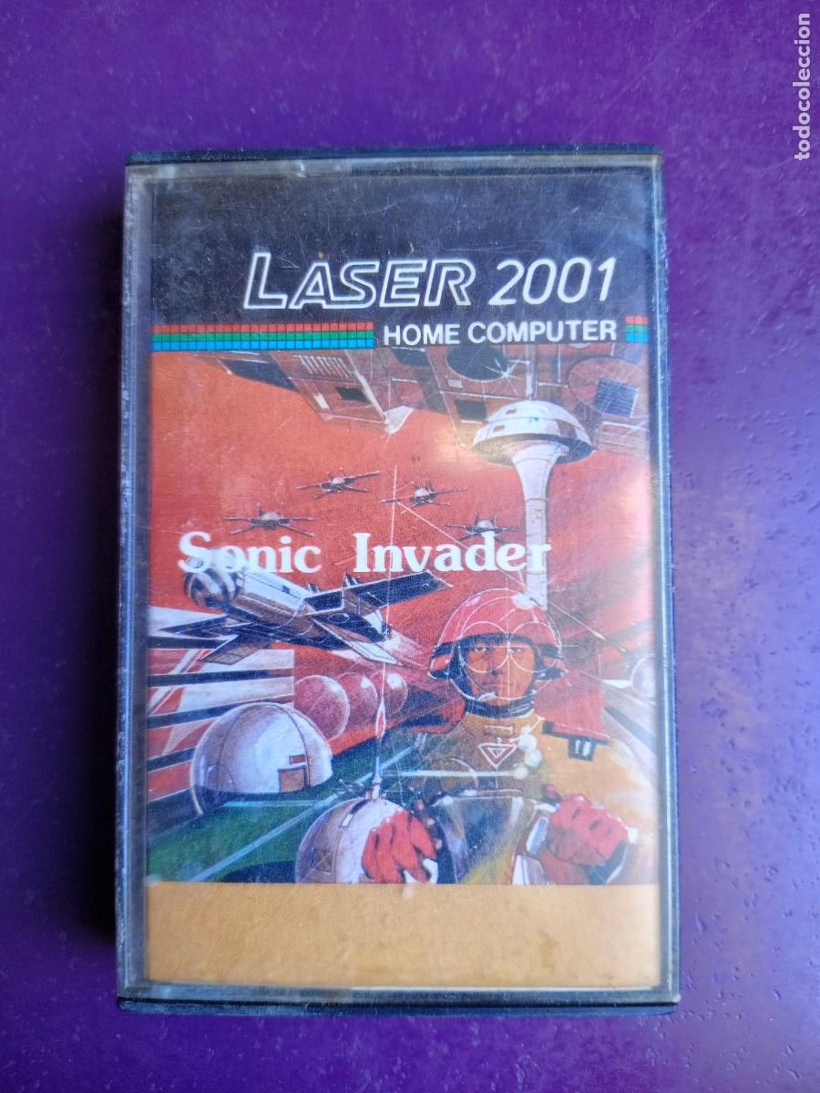 Videojuegos y Consolas: LASER 2001 - VIDEOJUEGO VINTAGE 16K - CASETE SIN USO - EN INGLES - SONIC INVADER