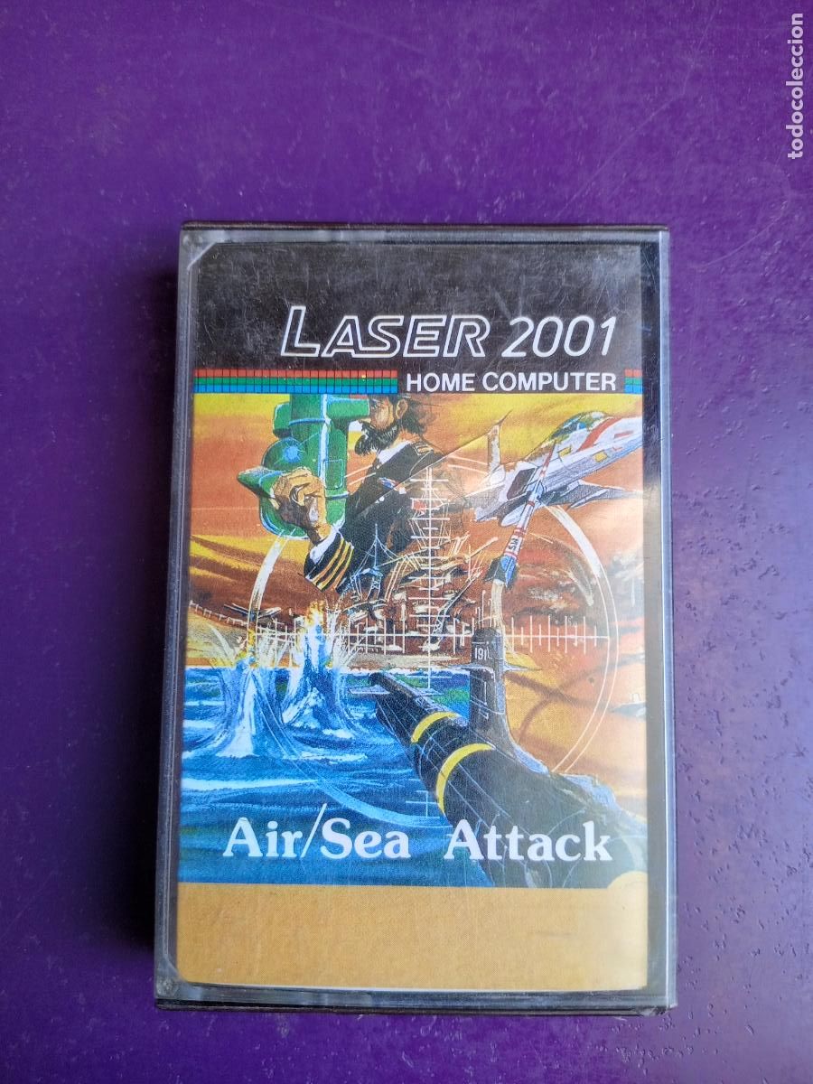 Videojuegos y Consolas: AIR SEA ATTACK - LASER 2001 HOME COMPUTER CASSETTE JUEGO DE ORDENADOR 1983 VINTAGE RETRO 8BIT VTECH