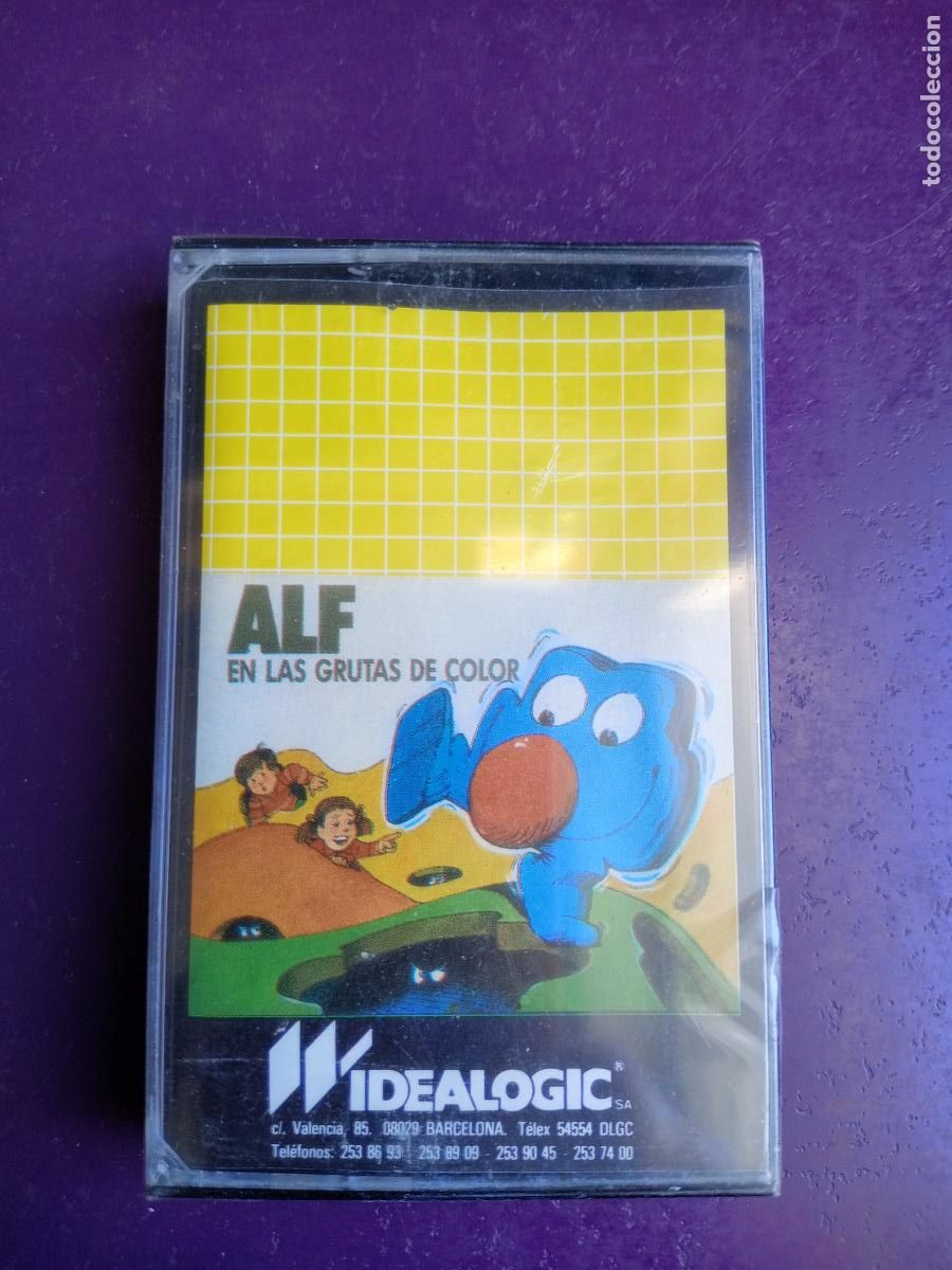 Videojuegos y Consolas: ALF. EN LAS GRUTAS DEL COLOR - IDEALOGIC - VIDEOJUEGO VINTAGE - PRECINTADO