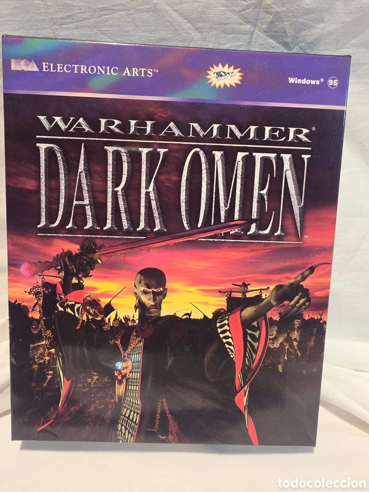 Videojuegos y Consolas: DARK OMEN WARHAMMER. ELECTRONIC ARTS. A&Ntilde;OS 90. SOLO CAJA MAS INSTRUCCIONES.
