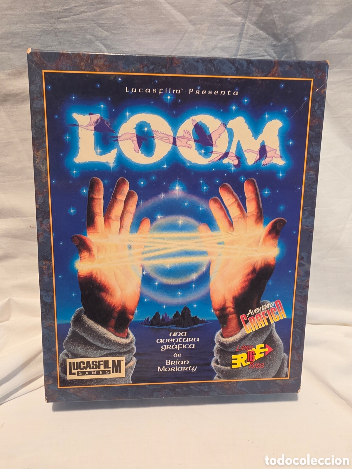 Videojuegos y Consolas: LOOM. LUCASFILM GAMES. UNA AVENTURA GRAFICA DE BRIAN MORIARTY. 1990. COMPLETO.