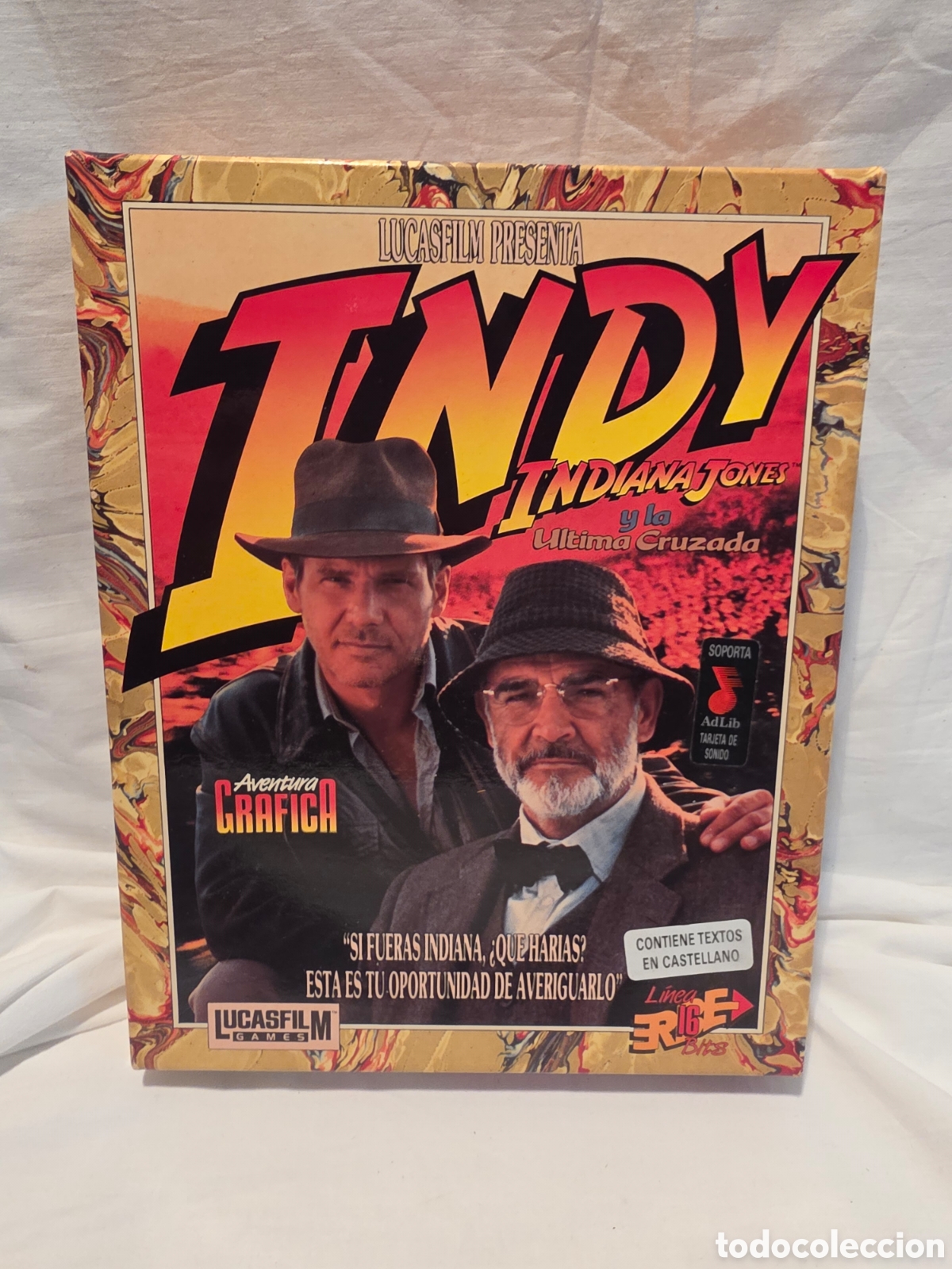 Videojuegos y Consolas: INDY. LUCASFILM GAMES 1989. INDIANA JONES Y LA ULTIMA CRUZADA. COMPLETO.