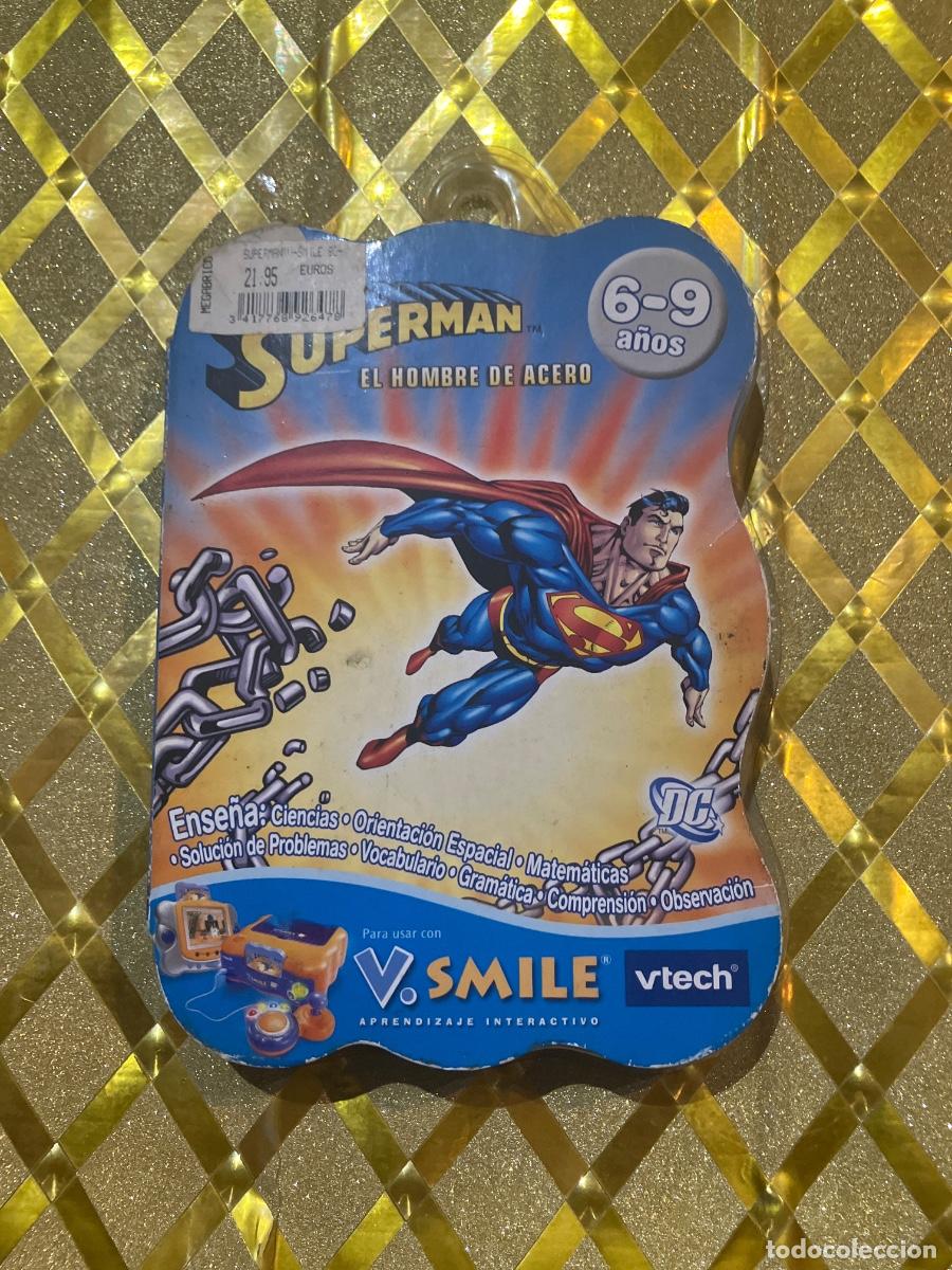 Videojuegos y Consolas: JUEGO DE VTECH SUPERMAN EL HOMBRE DE ACERO V.SMILE !