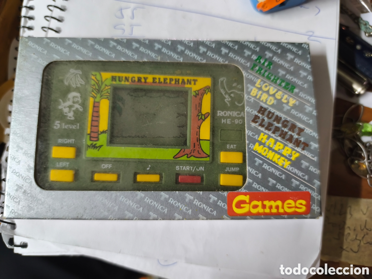 Videojuegos y Consolas: HUNGRY ELEPHANT RONICA 1990 maquinita consola SIN USO EN SU CAJA ORIGINAL