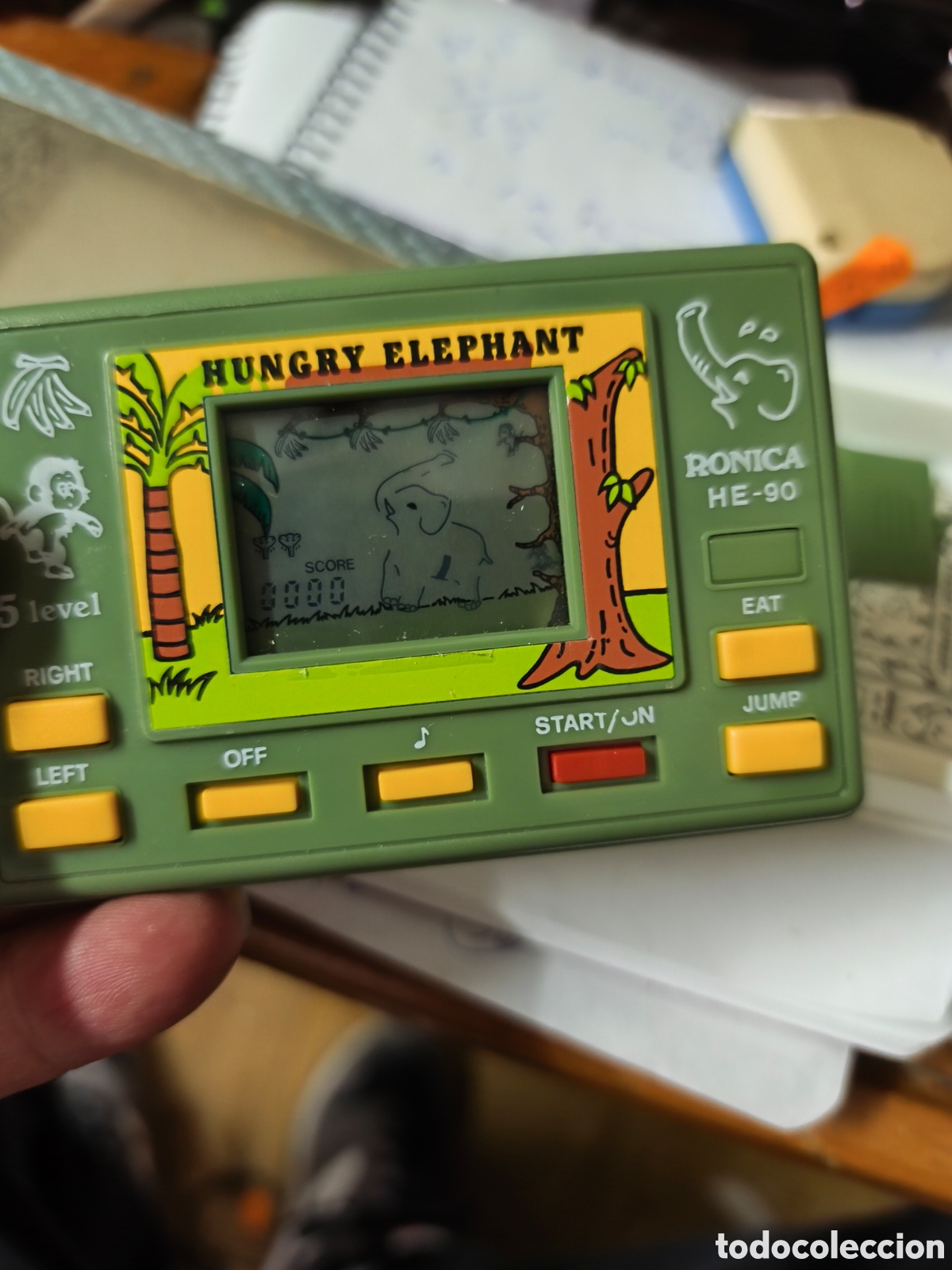 Videojuegos y Consolas: HUNGRY ELEPHANT RONICA 1990 maquinita consola SIN USO EN SU CAJA ORIGINAL