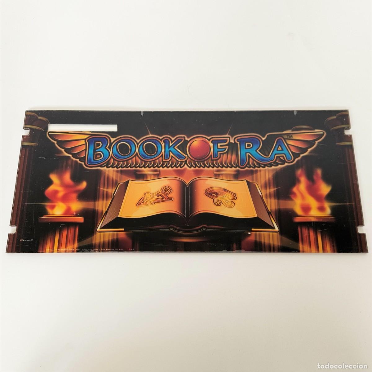 Videojuegos y Consolas: Expositor de acr&iacute;lico para maquina de jugar de videojuegos &rdquo;Book of Ra&rdquo; de Novomatic. 1980 -1985