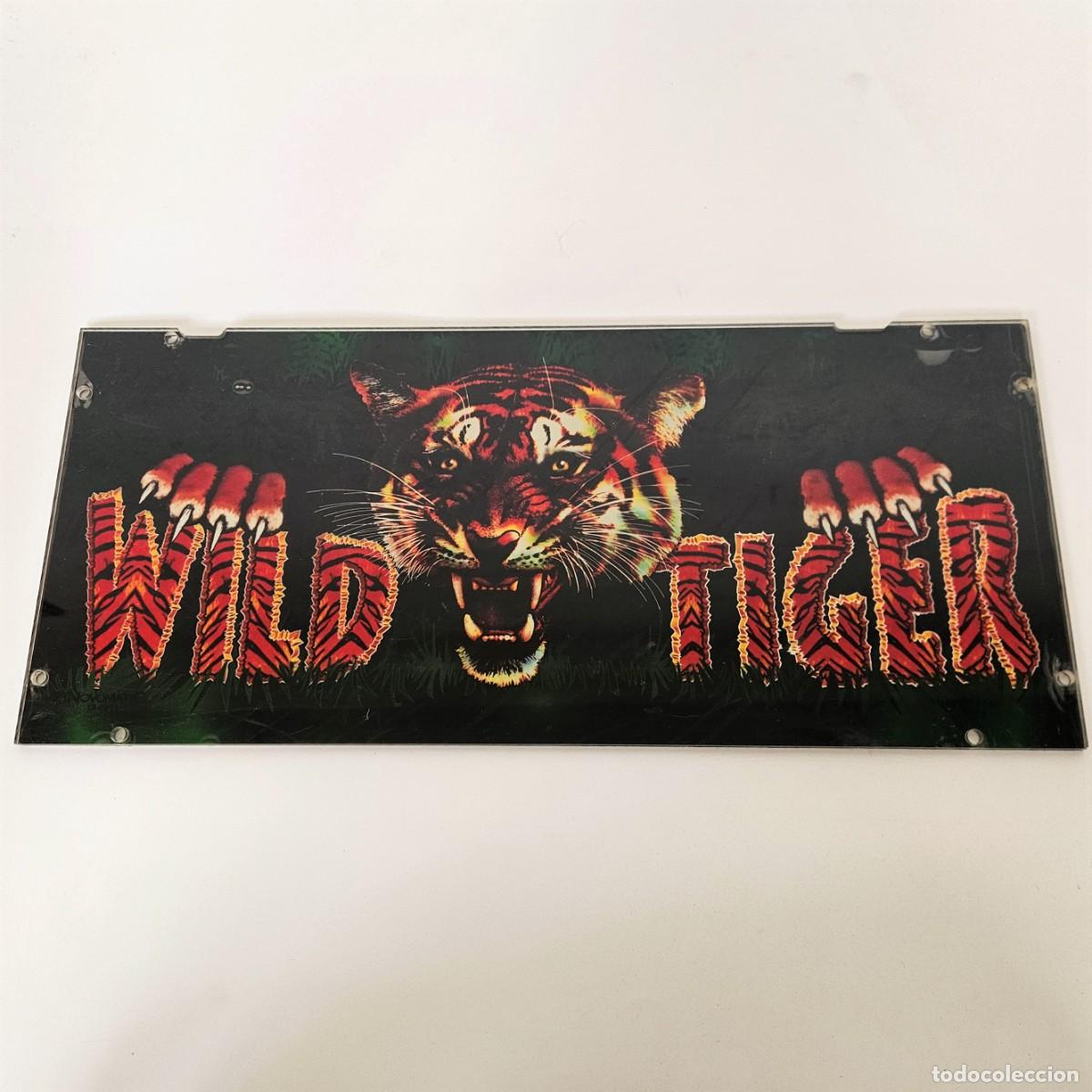 Videojuegos y Consolas: Expositor de acr&iacute;lico para maquina de jugar de videojuegos &rdquo;Wild Tiger&rdquo; de Novomatic. 1980 -1985