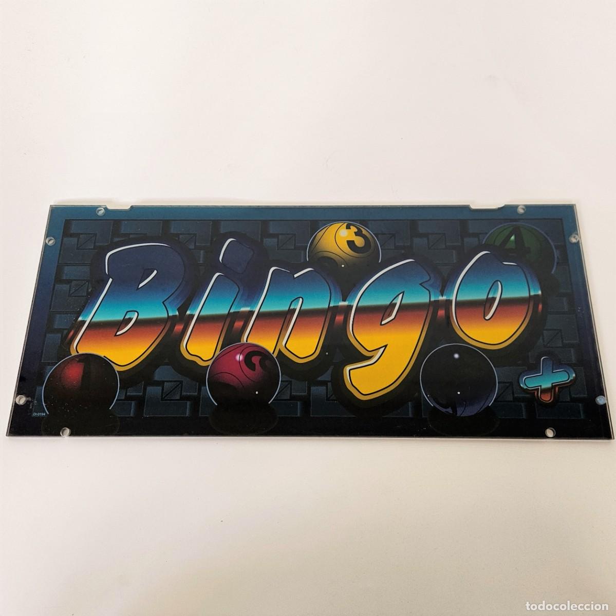 Videojuegos y Consolas: Expositor de acr&iacute;lico para maquina de jugar de videojuegos &rdquo;Bingo&rdquo; de Novomatic. 1980 -1985