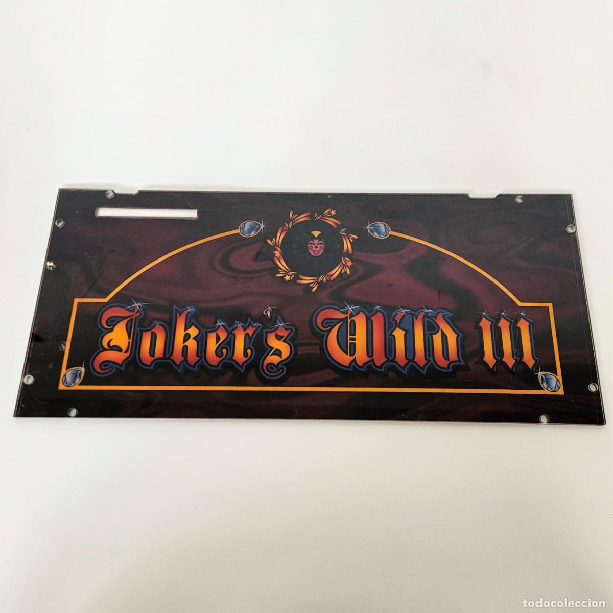 Videojuegos y Consolas: Expositor de acr&iacute;lico para maquina de jugar de videojuegos &rdquo;Jokers Wild III&rdquo; de Novomatic.1980 -1985