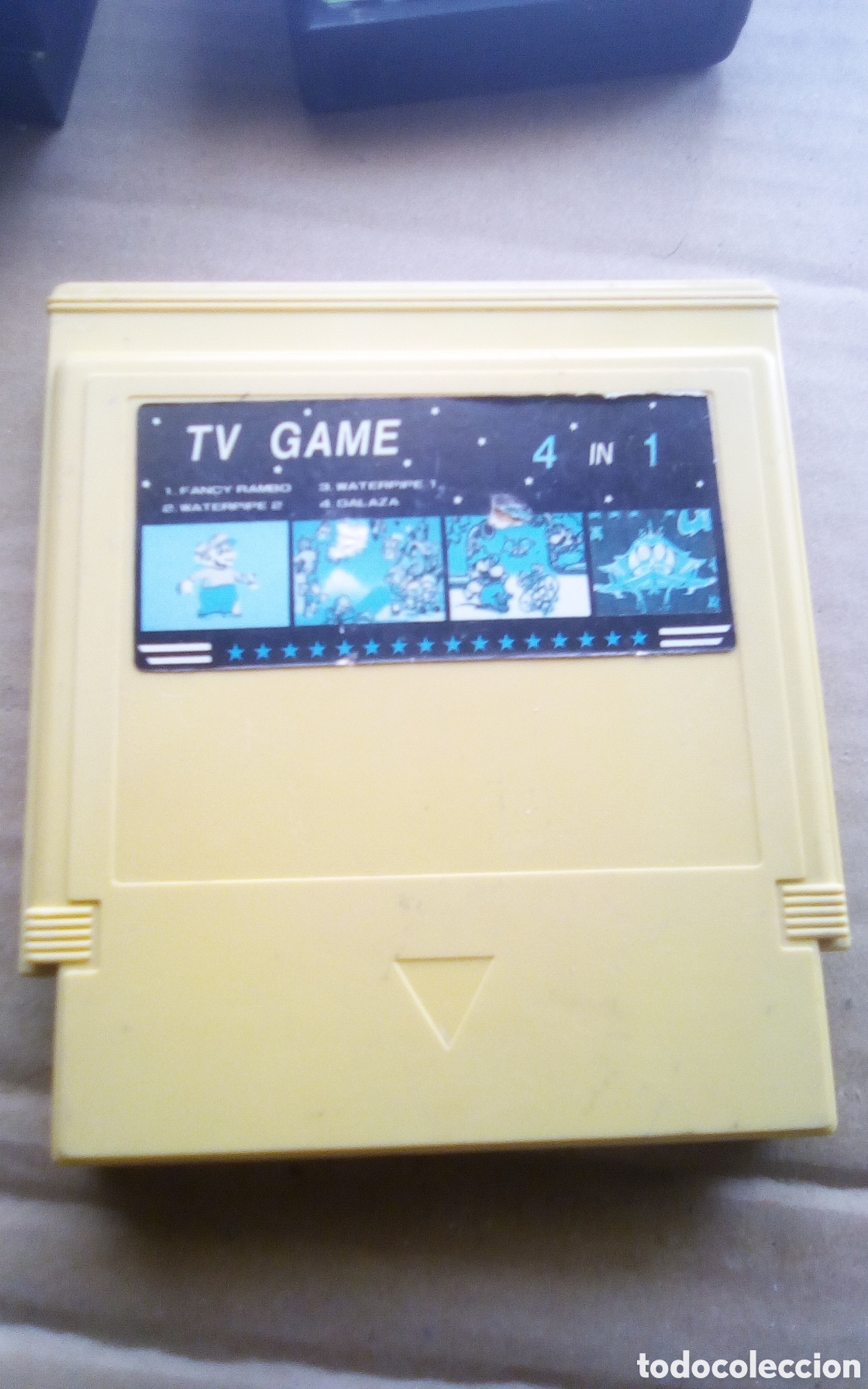 Videojuegos y Consolas: Cartucho consola juegos. TV Game 4 in 1: Fancy Rambo, Waterpipe 1, Waterpipe 2, Galaza. Mario Bros.