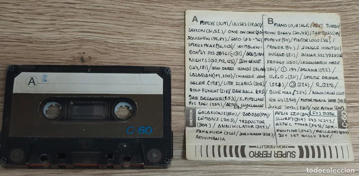 Videojuegos y Consolas: JUEGOS PARA COMPUTADORAS COMPATIBLES CON UNIDADES DE CASSETTE &middot; ONE ON ONE / POPEYE / PIANO / ...