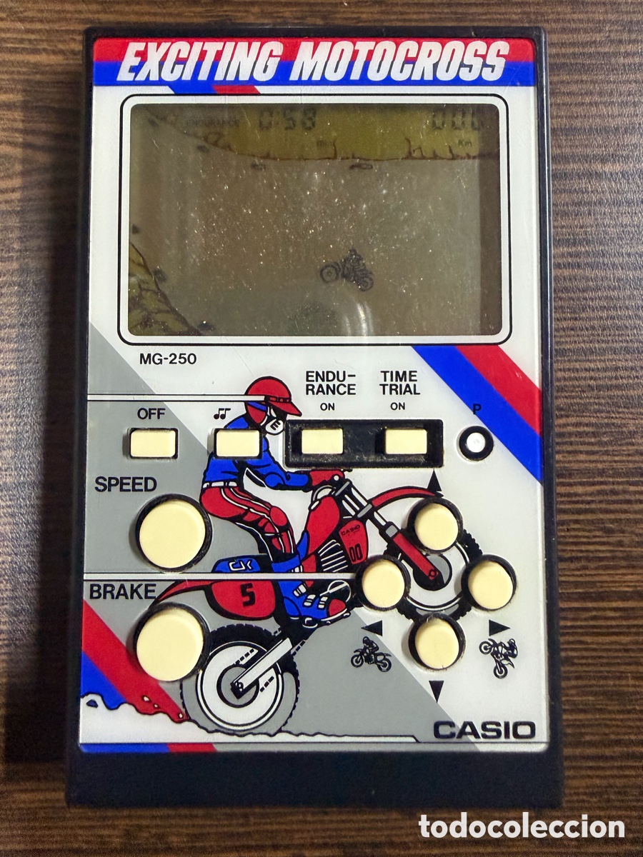 Videojuegos y Consolas: Casio MG-250 Exciting Motocross 1985 LCD Game