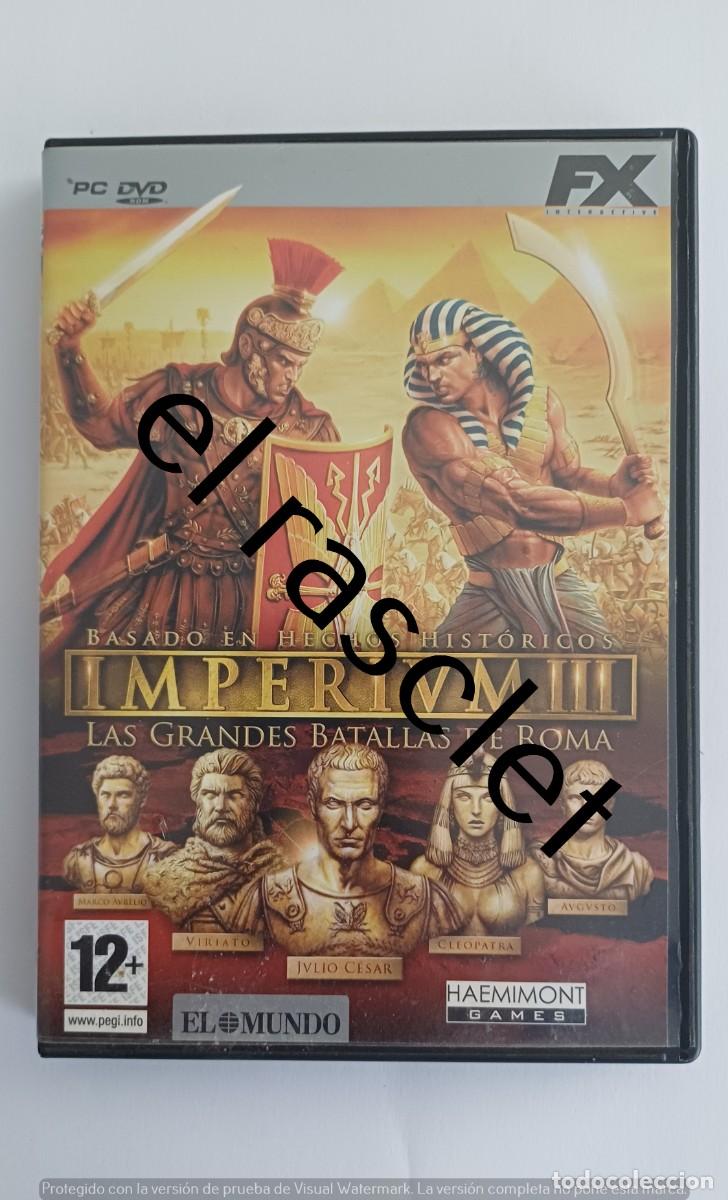 Videojuegos y Consolas: CAJA VACIA - PC-DVD- IMPERIUM III -CONTIENE MANUAL