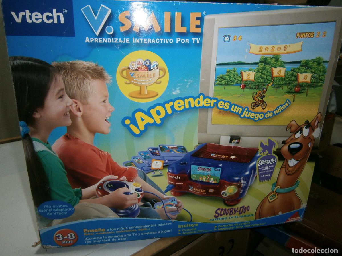 Videojuegos y Consolas: ANTIGUA CONSOLAR DE APRENDIZAJE INTERACTIVO VTECH V.SMILE CON CUATRO JUEGO