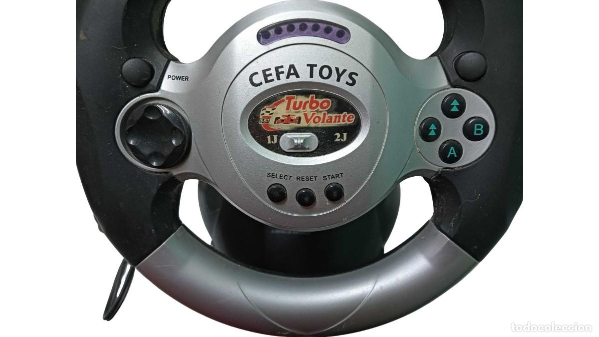 Video Games and Consoles: Volante racing Cefa Toys Turbo Volante &mdash; Consolas retro con 36 juegos