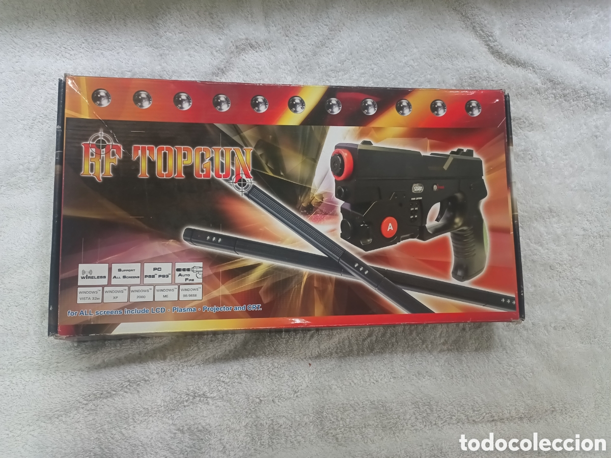 Videospiele und Konsolen: Pistola RF TopGun / Top Gun para PS2, PS3 y PC compatible con TV LCD, PLASMA, CRT