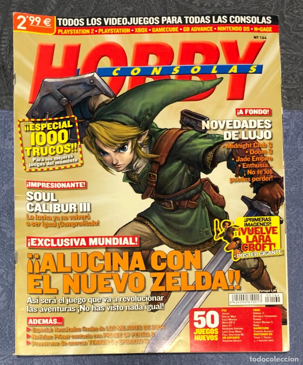 Videojuegos y consolas: Revista Hobby Consolas Numero 164 Zelda Soul Calibur Lara Croft Doom Jade Empire