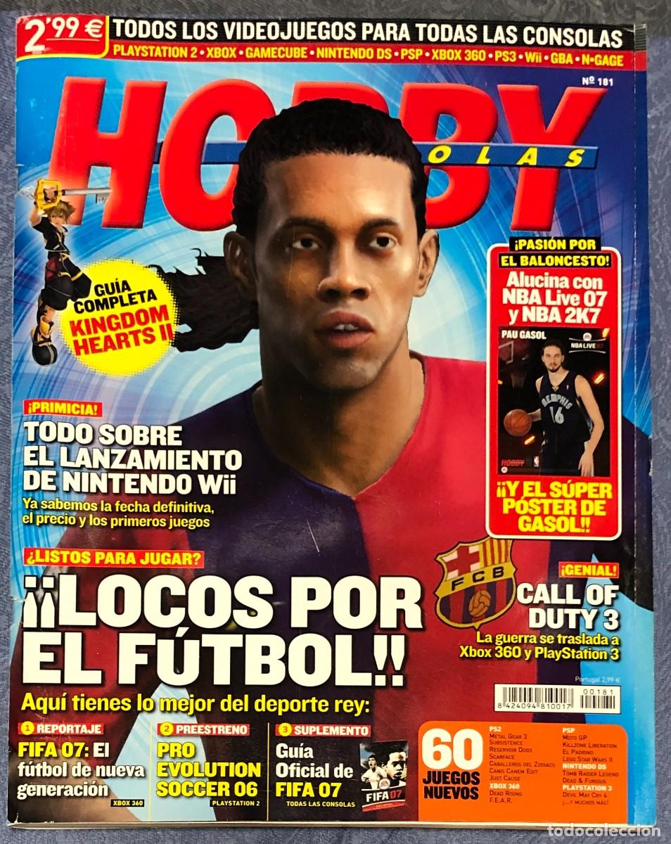 Videojuegos y consolas: Revista Hobby Consolas Numero 181 Fifa 07 Pro Evolution Soccer Ronaldinho