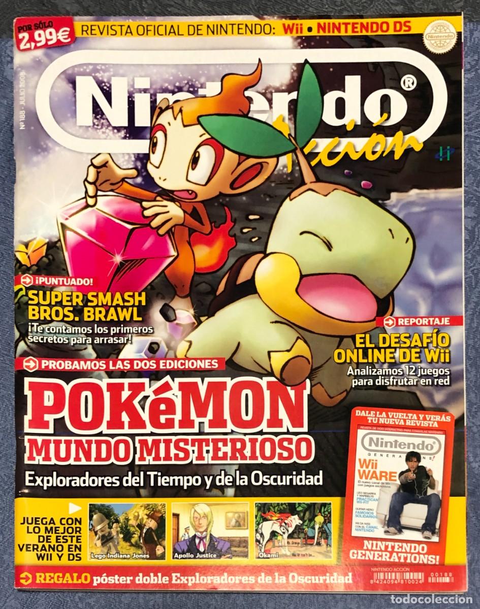 Videojuegos y consolas: Revista Nintendo Accion 188 Pokemon Mundo Misterioso Nintendo Wii Apollo Justice