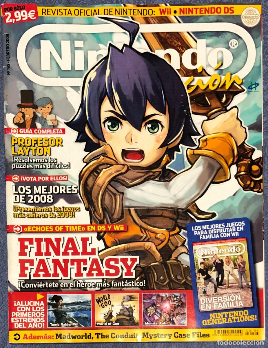 Videojuegos y consolas: Revista Nintendo Accion 195 Final Fantasy Profesor Layton Madworld The Conduit