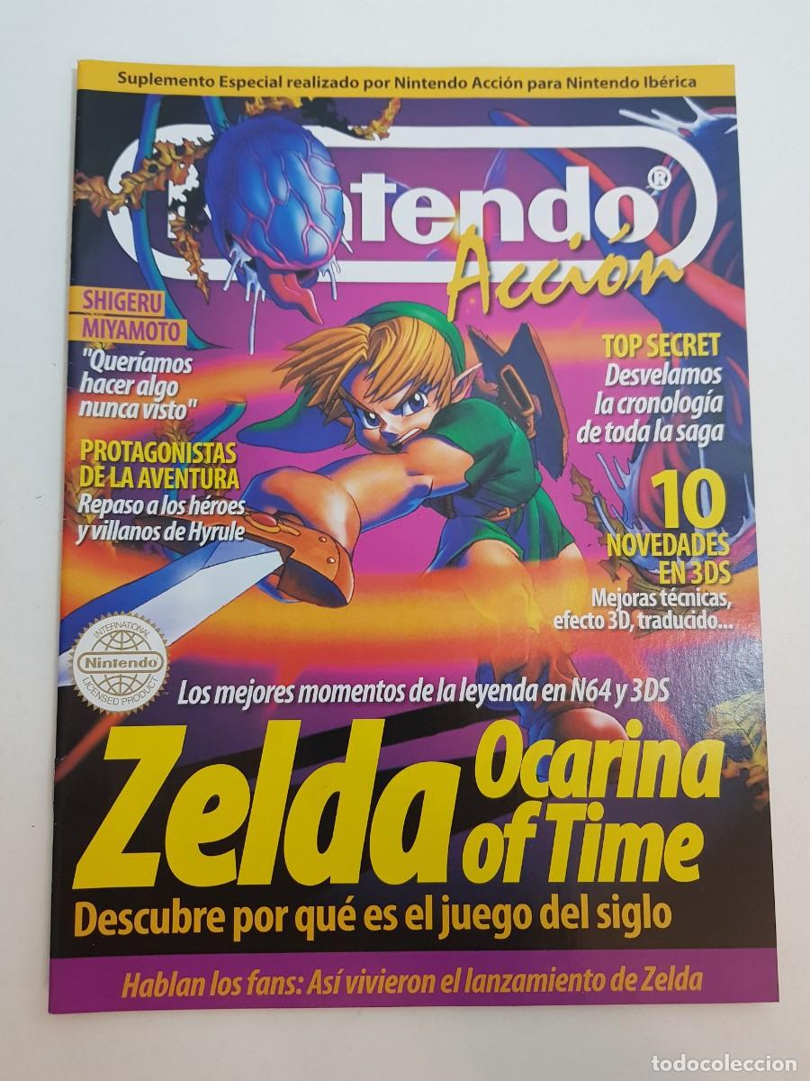 Videojuegos y consolas: Suplemento Nintendo Accion Zelda Ocarina of Time para Nintendo Iberica