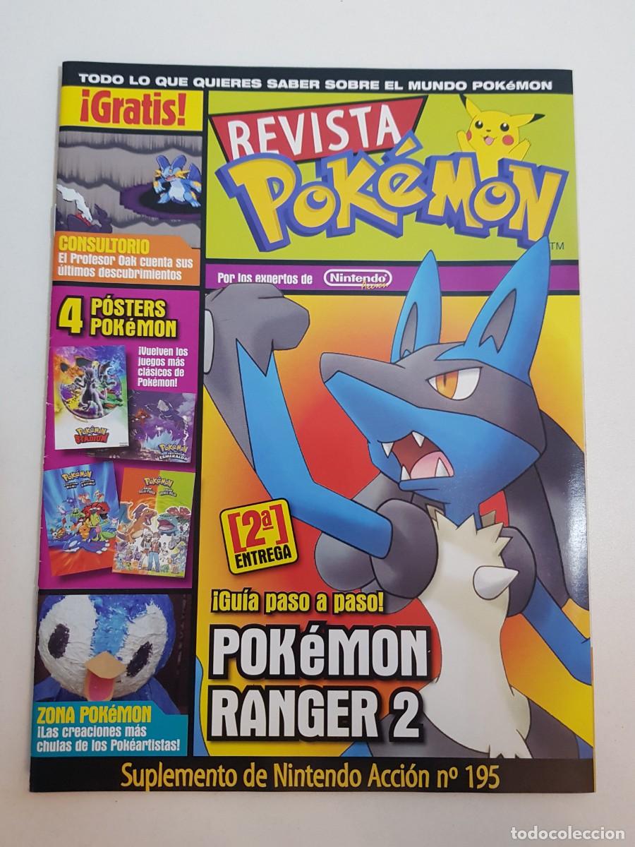 Videojuegos y consolas: Revista Pokemon Suplemento Nintendo Accion 195 mas Dos Posters Dobles Originales