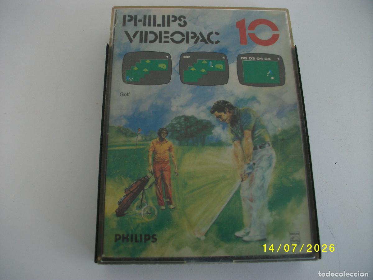 Videojuegos y consolas: VIDEOJUEGO VIDEOPAC PHILIPS GOLF N&ordm;.10 COMPLETO A&Ntilde;OS 80