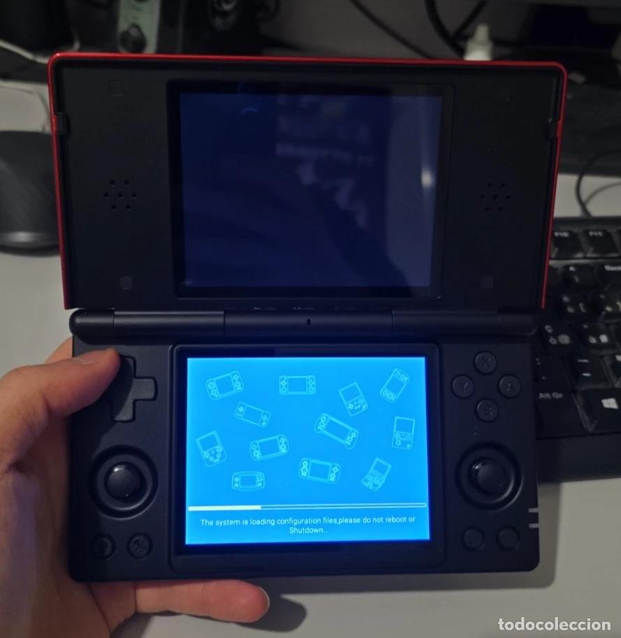 Videojuegos y consolas: ANBERNIC RG DS Consola Port&aacute;til Retro Android 14 Doble Pantalla 128GB Negro Rojo