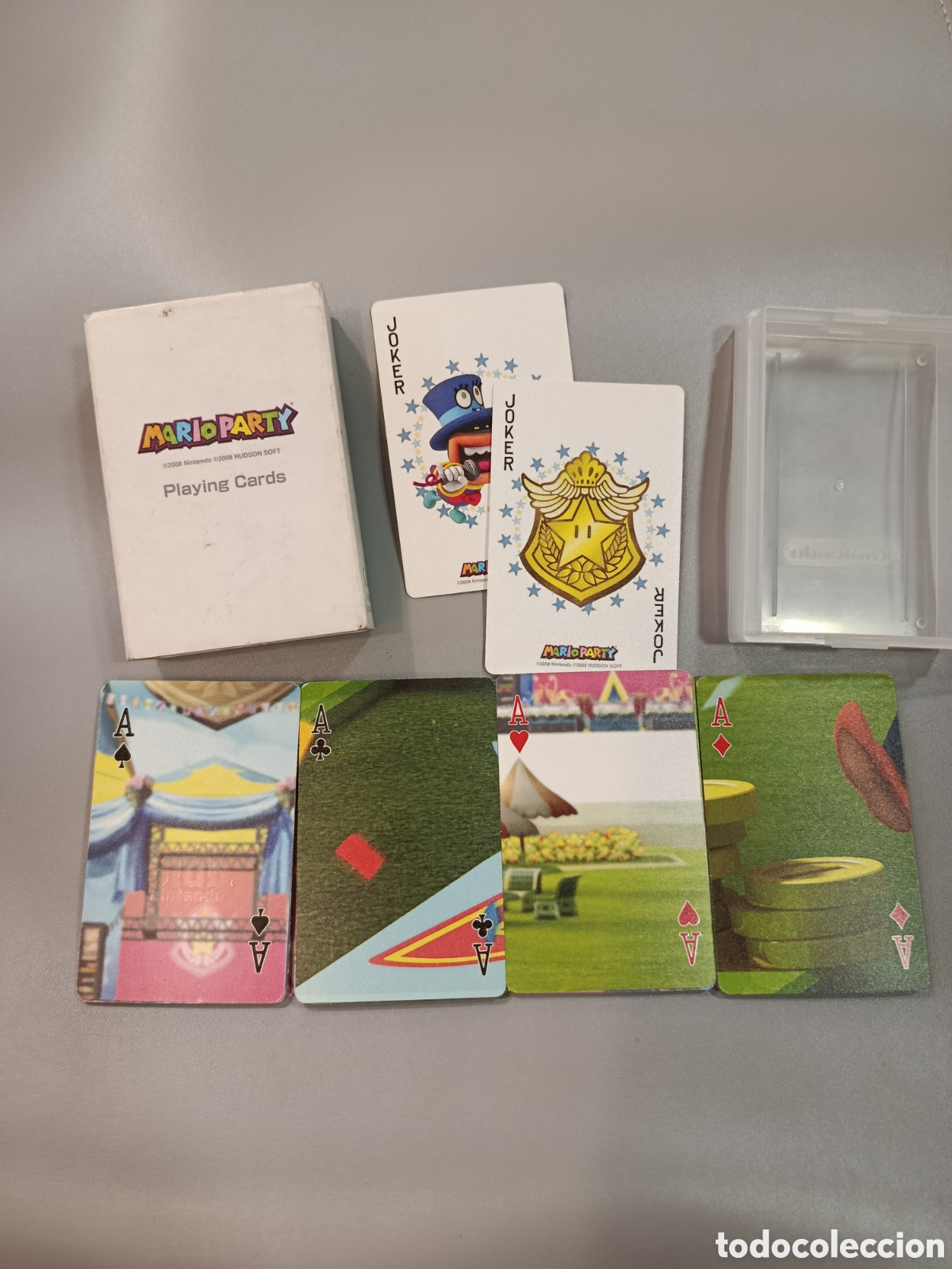 Videojuegos y consolas: cartas Mario Party Playing Cards. Oficiales de Club Nintendo, lanzadas en 2008.