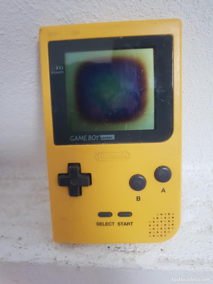 Videojuegos y consolas: Consola game boy poket amarilla para piezas