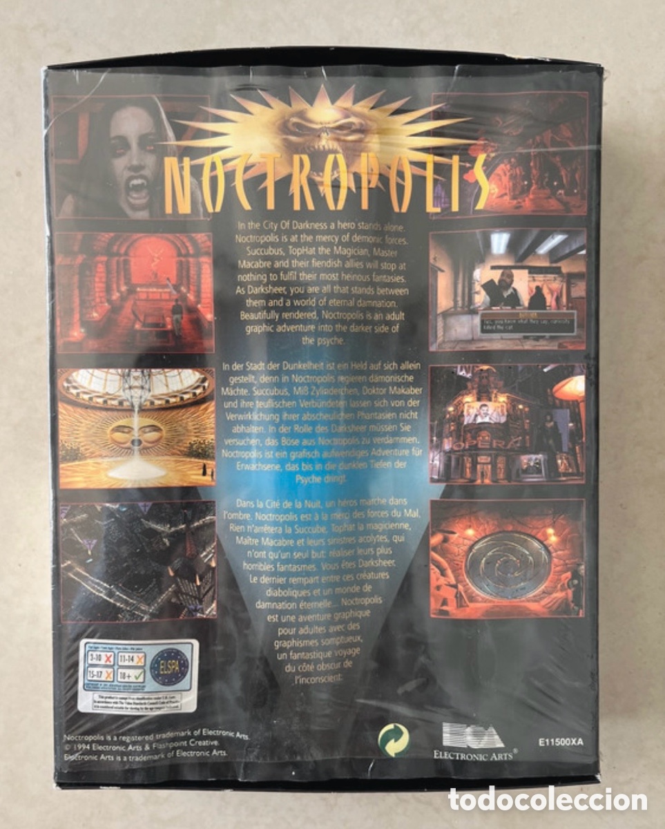 Videojuegos y consolas: Jogo Noctropolis (PC CD-ROM, 1994) &ndash; Edi&ccedil;&atilde;o Big Box Cl&aacute;ssica - Foto 4