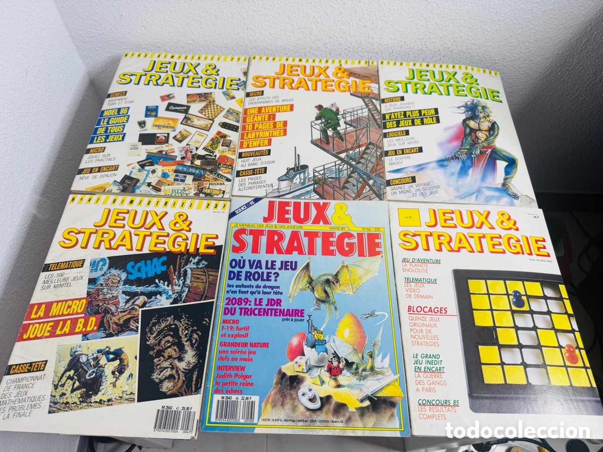 Videojuegos y consolas: Jeux & Strat&eacute;gie Lote De Revistas 1980s Videojuegos Ordenador