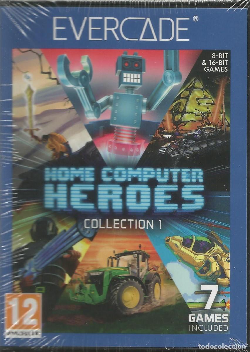 Videojuegos y consolas: Cartucho Evercade - Home Computer Heroes Collection 1 - Blaze - 7 juegos de C64 y MSX - Precintado
