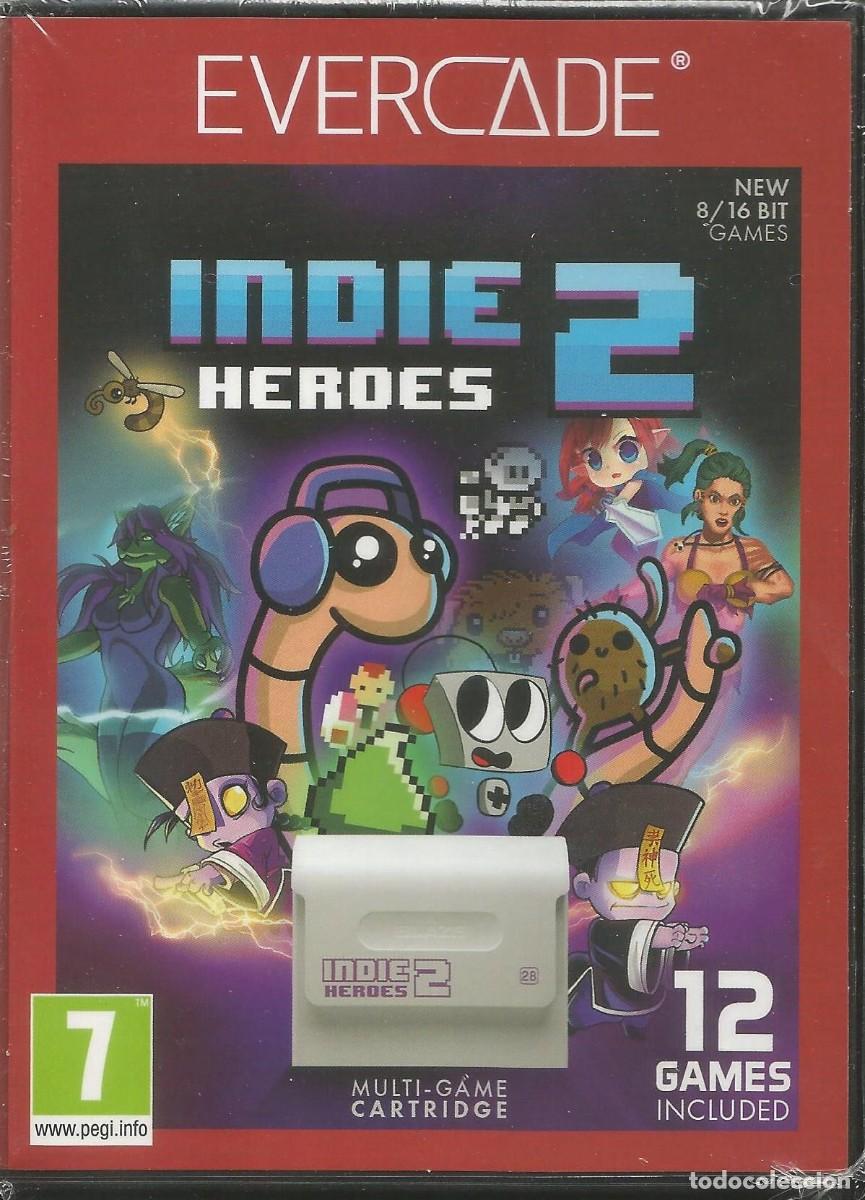 Videojuegos y consolas: Cartucho Evercade - Indie Heroes 2 - Blaze - 8/16 Bit - 12 juegos - Nuevo y precintado.