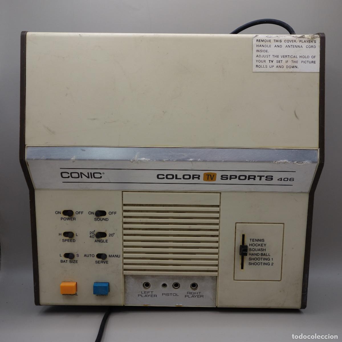 Videojuegos y consolas: CONSOLA CONIC 406 CON 2 MANDOS Y PISTOLA