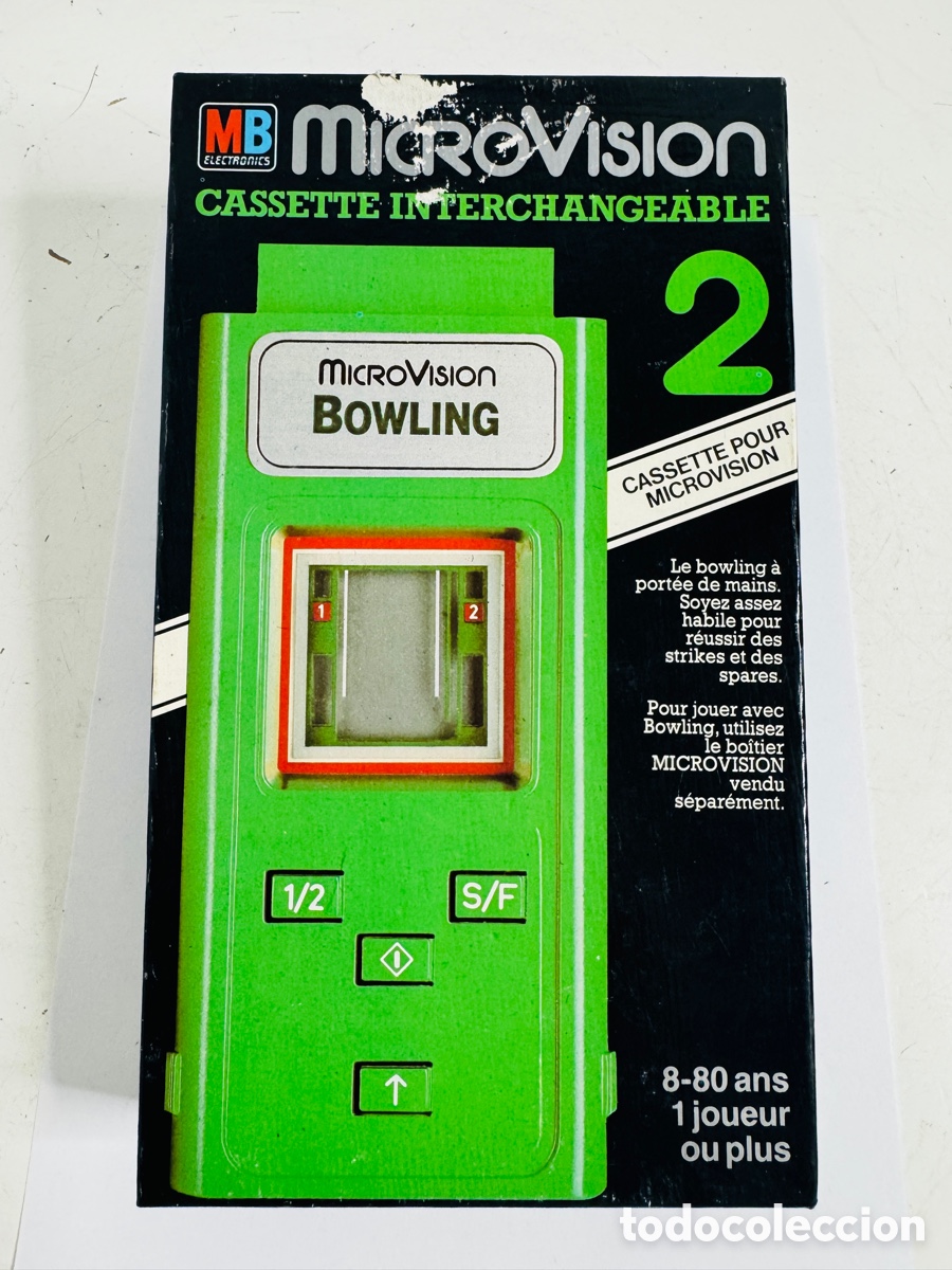Videojuegos y consolas: &rdquo;Microvision Bowling&rdquo; (N&ordm; 2), un juego lanzado en 1979 por MB Electronics