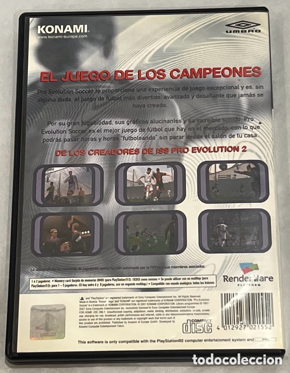 Videojuegos y consolas: Videojuego. PlayStation2. Konami. &ldquo;Pro Evolution Soccer&rdquo;. - Foto 2
