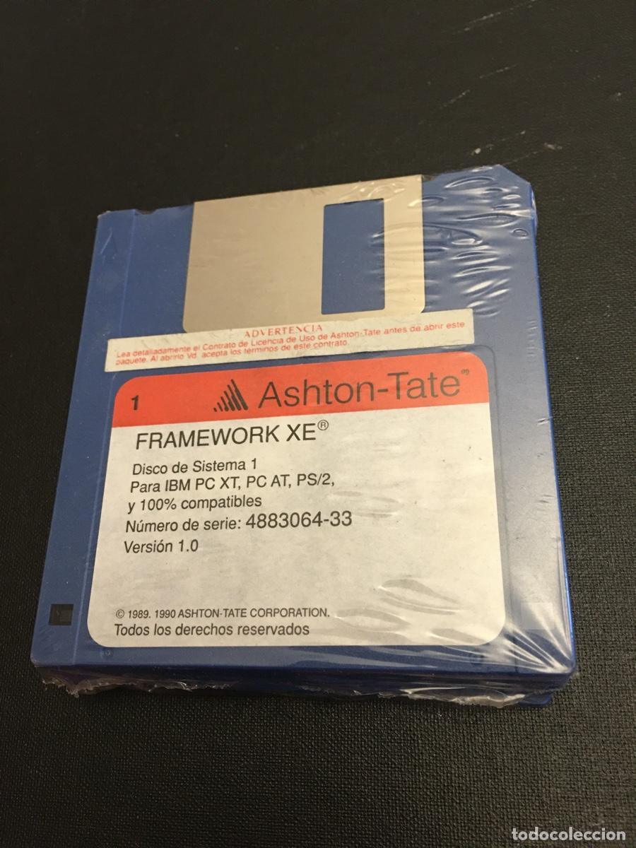 Videojuegos y consolas: Ashton-Tate Framework XE IBM PC (versi&oacute;n en espa&ntilde;ol, precintado) - Foto 2
