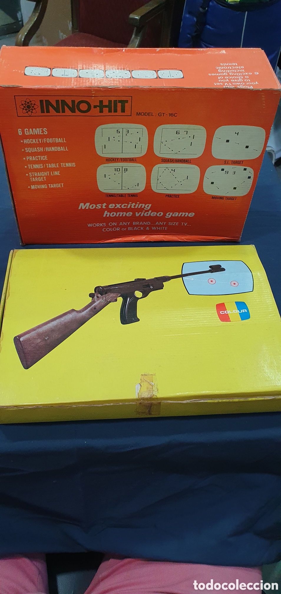 Videojuegos y consolas: SALIDA 0.01&euro;. Consola Inno Hit GT 16C. Incluye rifle. (L135)