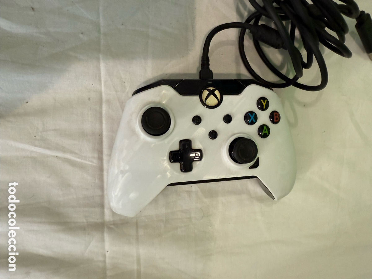 Videojuegos y consolas: Mando PDP Gaming para Xbox con Cable &ndash; Blanco y Negro