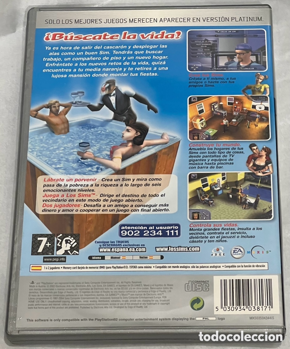 Videojuegos y consolas: Videojuego. PlayStation2. &ldquo;Los SIMS&rdquo;. 2002. - Foto 2