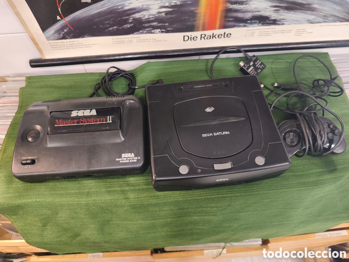 Videojuegos y consolas: Lote consolas m&aacute;ster system y sega saturn
