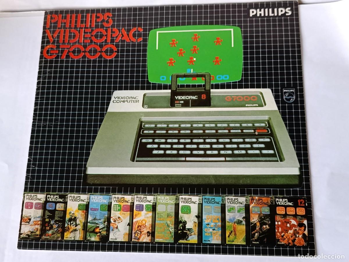 Videojuegos y consolas: Cat&aacute;logo antiguo en espa&ntilde;ol de consoloa Videopac G7000 de Philips del a&ntilde;o 1981