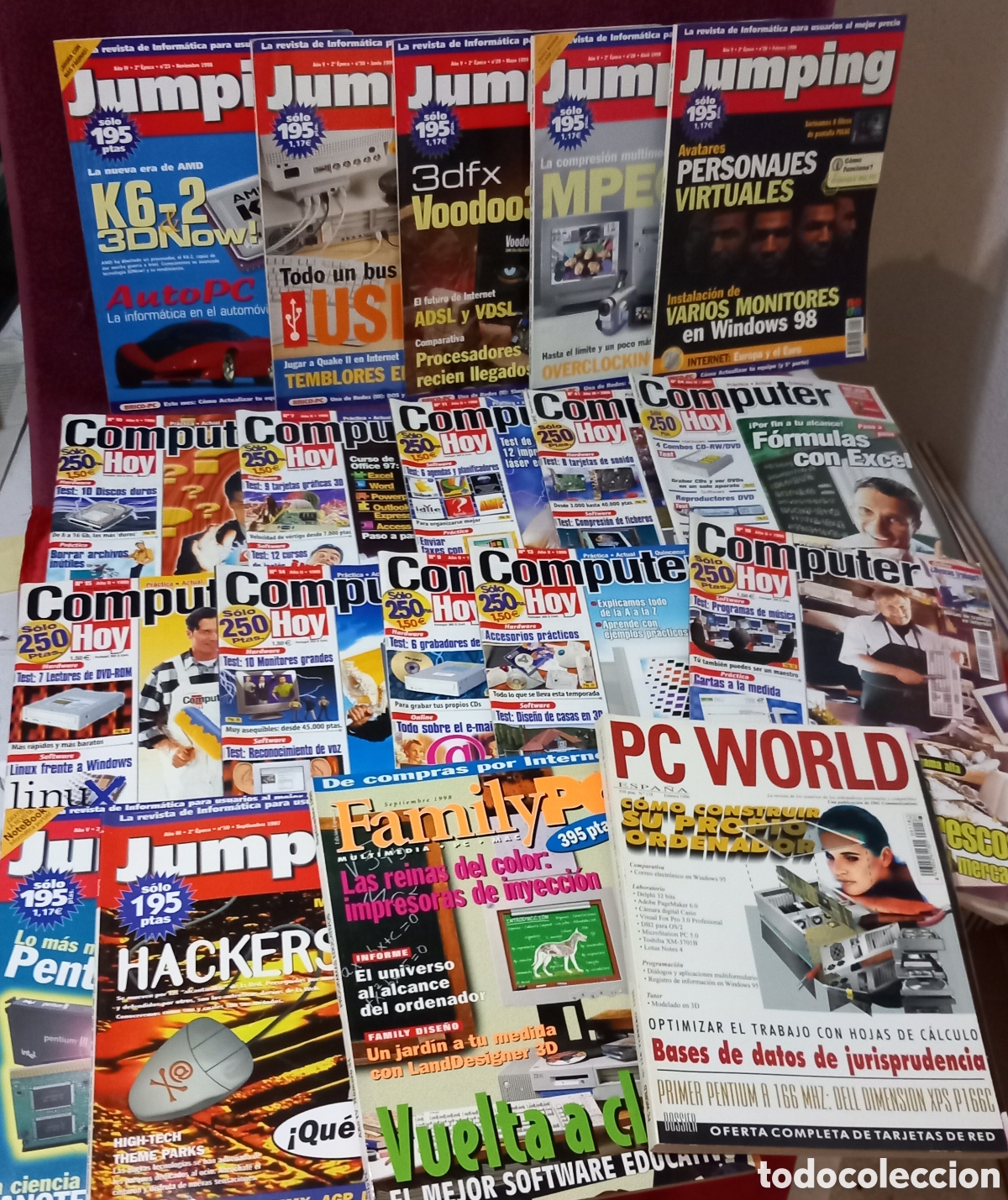 Videojuegos y consolas: LOTE 20&times;REVISTAS COMPUTER HOY+JUMPING+FAMILY PC+PC WORLD(MUY POCAS SE&Ntilde;ALES)