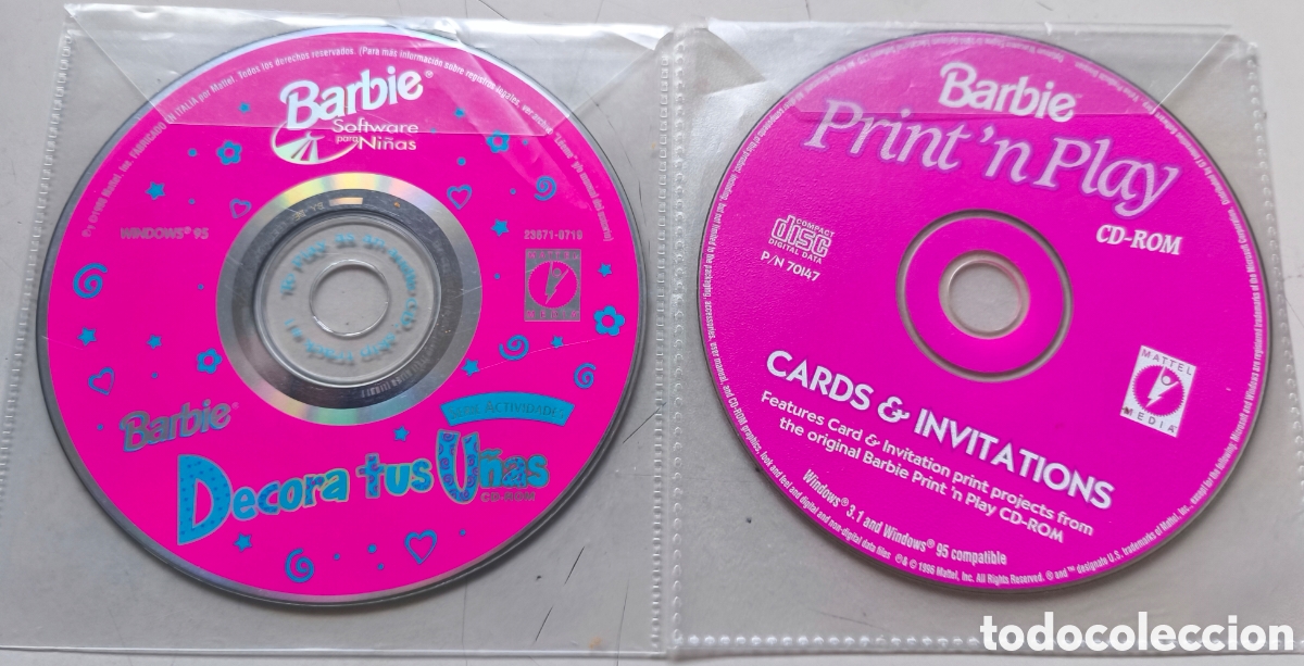 Videojuegos y consolas: BARBIE PRINT PLAY, CARD & INVITATIONS, Y DECORA TUS U&Ntilde;AS